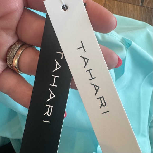 Tahari Light Blue Ruffle Bikini Set - Picture 8 of 8